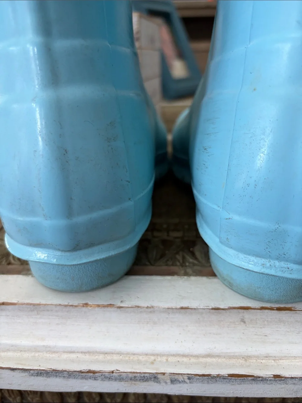 Hunter Pale Blue Rain Boots